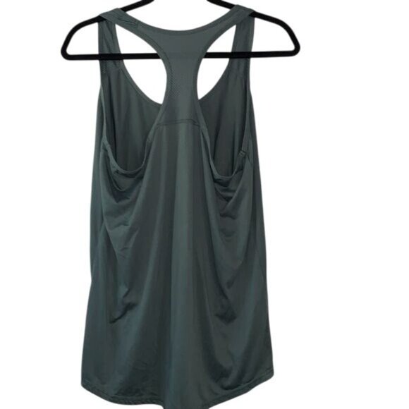 Xersion Womens Racerback Tank Top L Green Lightweight Athletic Activewear 100% P - Picture 7 of 9